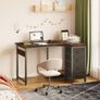 Vintage Corner Desk, 100 x 70 cm, L Shape Desk with 4 Drawers, Reversible Computer Desk Image 3