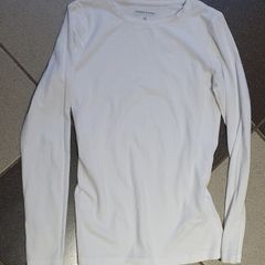 Size XS - A White Long Sleeved Tee - E