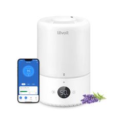 LEVOIT Humidifiers for Bedroom 3L, Top-Fill Cool Humidifier for Baby Room & Home, Smart Control with Humidity for Plants