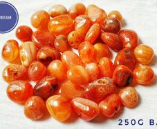 CLEARANCE Carnelian tumbled stone natural gemstone for vitality motivation 250g