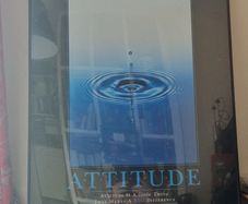 Large Black Attitude Perspex Frame