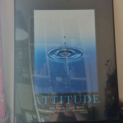 Large Black Attitude Perspex Frame