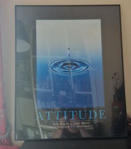 Large Black Attitude Perspex Frame