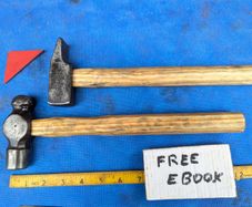 2 Light Metalwork Hammers