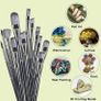 23 PCS Set Paintbrush, Professional Assorted Shape Soft Hair Bristle Art Brushes, All Purpose Artist Paint Brushes for Premium Adult Detail, Gouache, Acrylic, Oil Painting or Beginner (FREE POSTAGE) Image 4