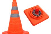 ProPlus 2 pcs Safety Cones Collapsible with LEDs