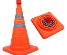ProPlus 2 pcs Safety Cones Collapsible with LEDs