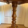 Solid Pine Round Occasional Table / Tripod Pedestal Side Table Image 4