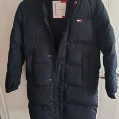 Girls Tommy Hilfiger Long Down Puffer Jacket.