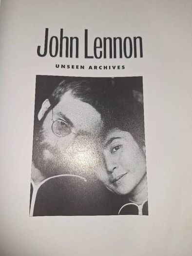 John Lennon .. Hard Back Book Unseen Archives