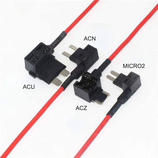 Universal Hard Wire Kit 3M10ft Car Camera Charge Power Cord Kit 12V 24V to 5V Power Adapter with Fuse for Dash Cam, GPS Navigator, Radar Detector,Sat Nav