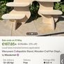 Wooden wavy display stand Image 3