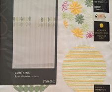 White, lined curtains