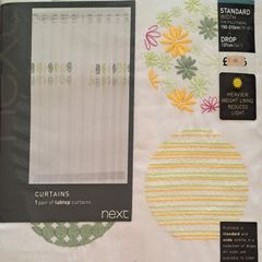 White, lined curtains