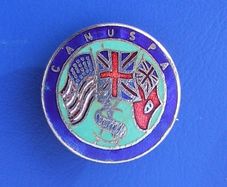 CANUSPA (Canada & United States Parent's Association) membership enamelled badge (1940's)