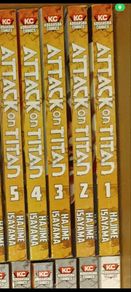Attack on titan manga volumes 1-5