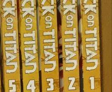 Attack on titan manga volumes 1-5