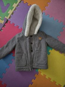 Warm neutral baby/toddler coat size 2