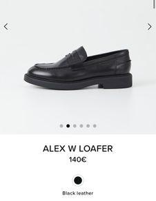 Vagabond Alex Black leather loafer