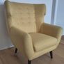 Kubrick Wing Back Armchair, Ochre Yellow Image 7