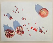 Original Oil Painting  - Pomegranate