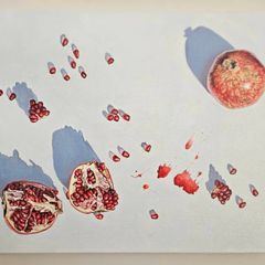 Original Oil Painting  - Pomegranate