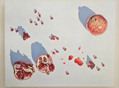 Original Oil Painting  - Pomegranate