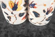 Stunning set of Thomas Porcelain Germany hand painted salt and pepper set, Art Deco style