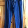 Massimo Dutti Ladies dark blue denim Straight wide Leg Jeans Eu 40 Uk 12 includes postage Image 2