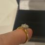 Diamond ring 0.96ct oval diamond GIA cert Image 2