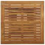 Bar Table Grey 80x80x110 cm Poly Rattan and Solid Acacia Wood Image 2