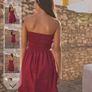 Next Cotton Bandeau Jersey Dress Dark Pink s. 10 Image 5