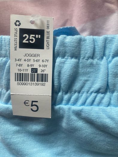 Brand New with Tags, girls 25inch waist leggings, shorts & jogger bundle.