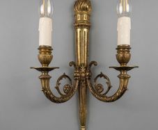 Antique French Empire Torch Sconces