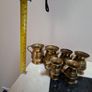 Vintage brass measuring jugs Image 3