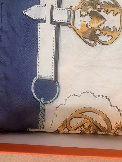 Authentic, vintage Hermes Cuivreries Silk Carre Scarf