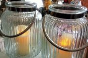 Large solid candle holders