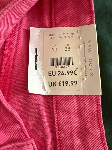 New Look petite denim shorts, size 10