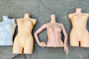 4 Female Mannequin Busts Sold As One Lot Clearance