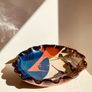 Vintage Mid-Century Vallauris Style Ceramic Bowl Plate 29cm Abstract Studio Pottery Image 2