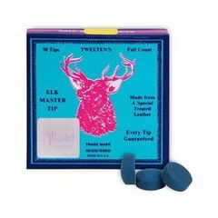 Elk Master Snooker Cue Tip Box of 50 - FREE DELIVERY