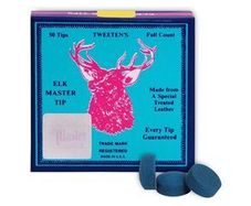 Elk Master Snooker Cue Tip Box of 50 - FREE DELIVERY