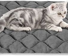 Self Heating Pet Pad for Cats and Dogs No Electric Self-Warming Thermal Mat for Pet Bed/Crate - 70x48cm