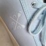 CREW Coast Company Blue canvas shoes Sz 7 UK - Rrp 59.99 ( New) Image 2