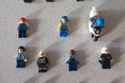 Collection of 14 Lego Minifigures with Police Motorcycle