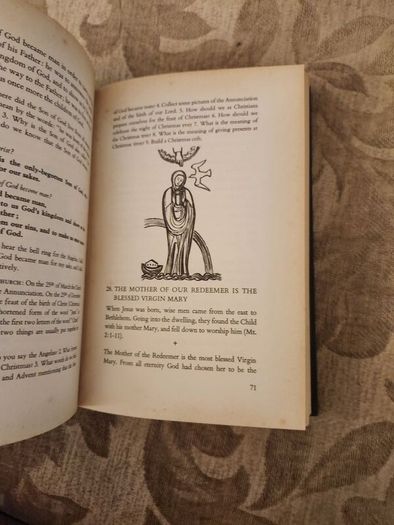 A Catholic Catechism. Popular Edition.  4th Edition 1959 Hardback Book In Good Condition. See Photos For Same.