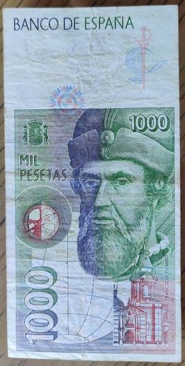 Spain 1000 Pesetas 1992 P 163