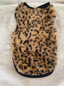 Georgeous Leopard Print Dog Jumper/Jacket/Coat Size Small BNWOT