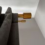 West Elm Oversized Brass Double Curtain Pole Image 2
