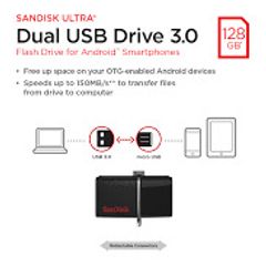 Sandisk Ultra Dual Usb 3.0 128GB Flash Drive